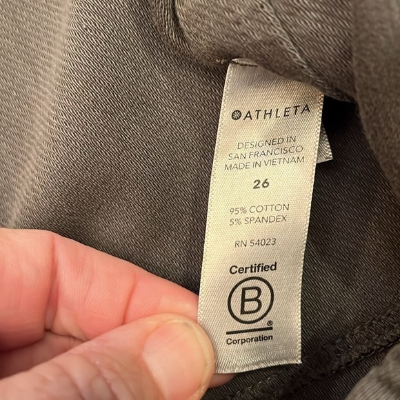 NWT-ATHLETA-W 26-gray-Farallon jogger. elastic & drawstring waistband ,stretchy! - Picture 6 of 13